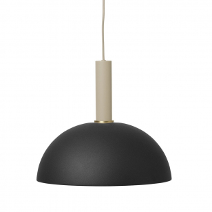 Ferm Living Collect Dome Zwart High Hanglamp - Cashmere
