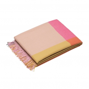 Vitra - Colour Block Deken - Roze Beige