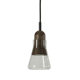 Brokis Shadow Tall Hanglamp XL - American Walnut Glossy Transparant