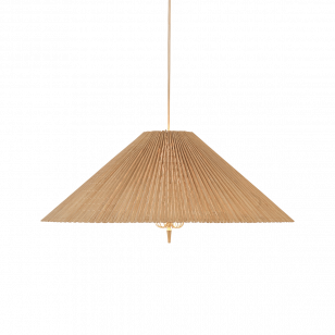 Gubi 1972 plafondlamp Ø60 cm Bamboe-messing