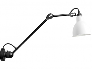 DCWéditions - Lampe Gras N°304 L40 - Wandlamp - Black/White - Arm: 40 x Rod: 20 cm